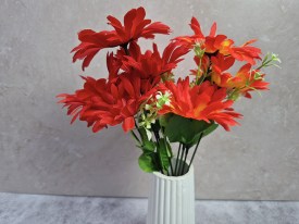 Ramo 5 flores grandes dobles varios colores